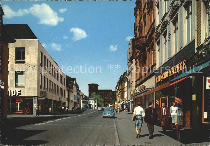 TRIER  CITY Simeonstrasse mit Porta Nigra