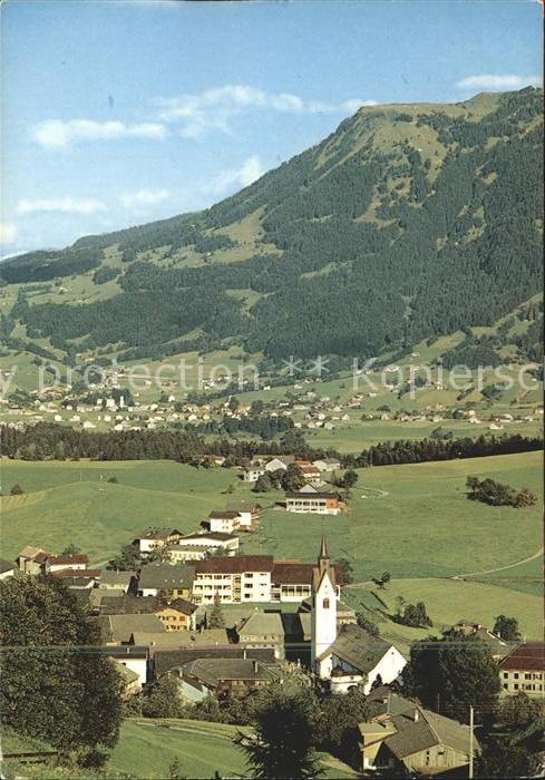 Schwarzenberg Vorarlberg und Andelsbuch gegen Niedere Bregenzerwald
