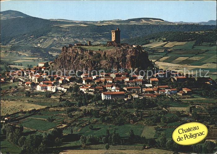 Polignac Haute-Loire et le Chateau vue aerienne