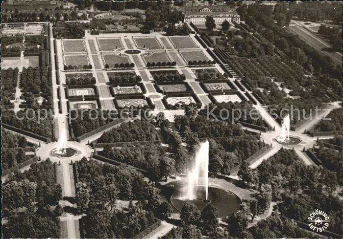 HANNOVER CITY Herrenhaeuser Garten Fliegeraufnahme