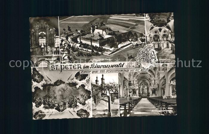 St Peter Schwarzwald Kloster Walker Orgel Bibliothek Kirche Deckengemaelde Wegwe