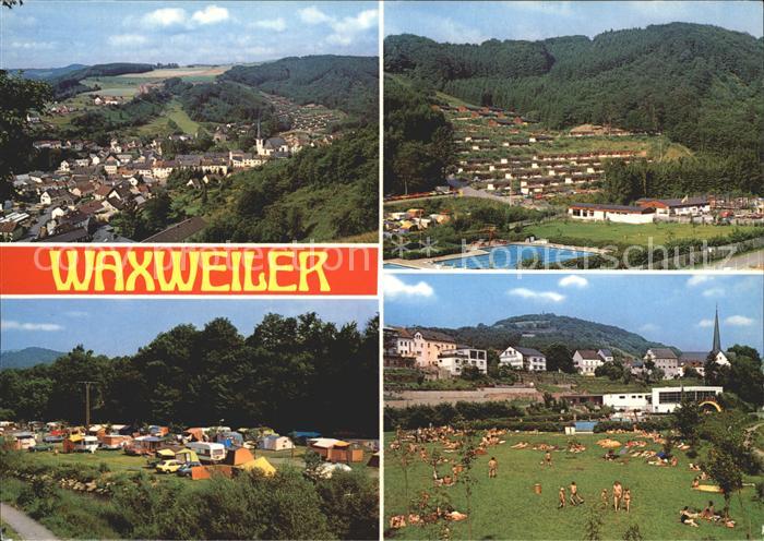 Waxweiler Panorama Erholungsort Naturpark Suedeifel Campingplatz Schwimmbad
