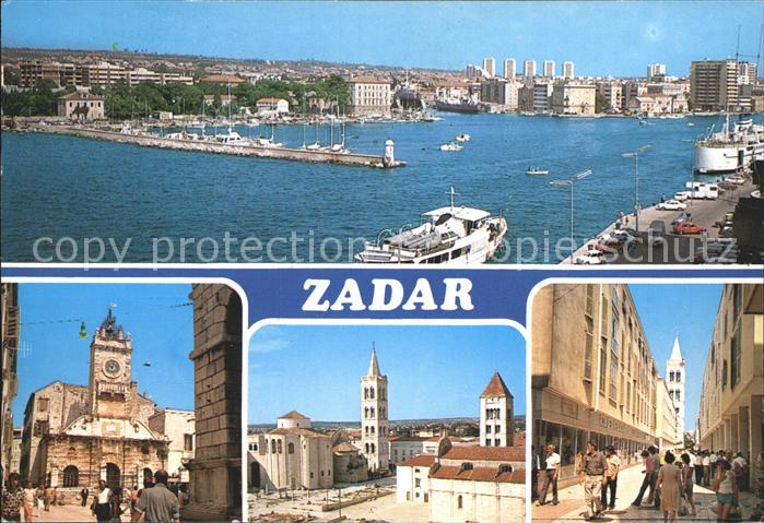 Zadar Zadra Zara Hafen Teilansichten
