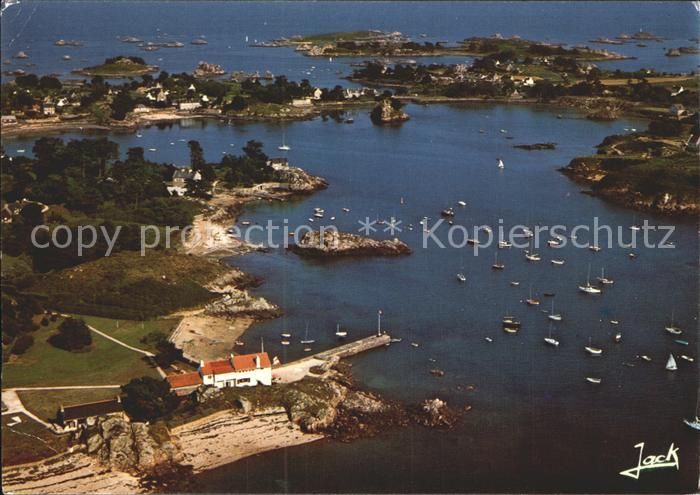 Ile-de-Brehat Vue generale de la Corderie vue aerienne