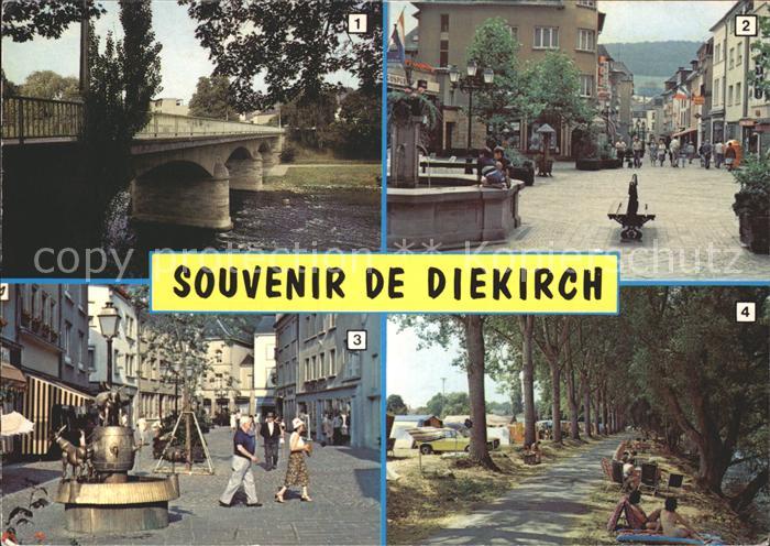 Diekirch Pont sur la Sure Zone pietonne Ieselsbur Camping