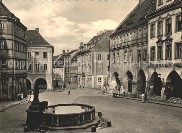 Goerlitz Sachsen Untermarkt mit Neptunbrunnen