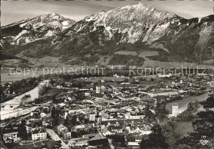 Bad Reichenhall Panorama mit Zwiesel und Hochstaufen Chiemgauer Alpen