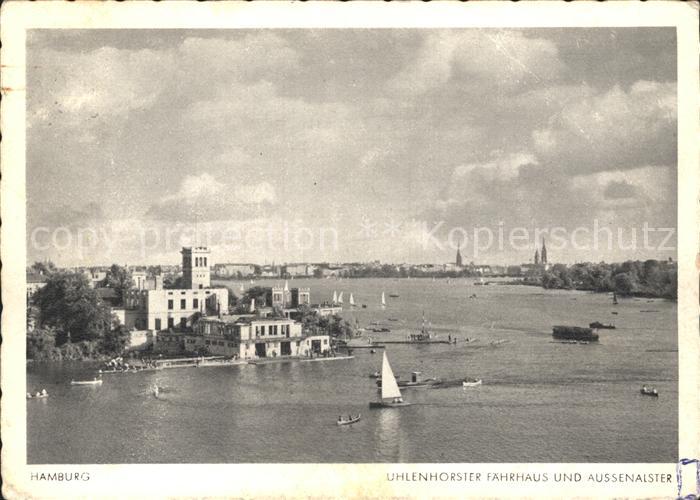 HAMBURG  CITY Uhlenhorster Faehrhaus und Aussenalster