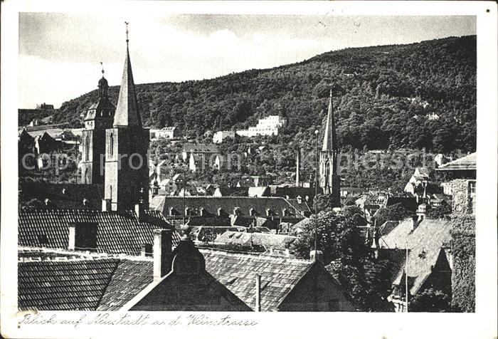 Neustadt Weinstrasse Stadtbild mit Kirche