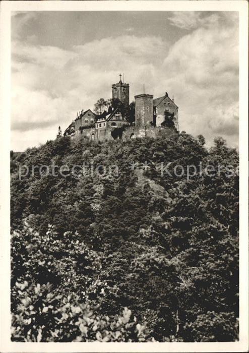 Wartburg Eisenach Blick auf die Burg von Suedwesten