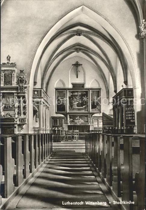 Wittenberg Lutherstadt Inneres der Stadtkirche