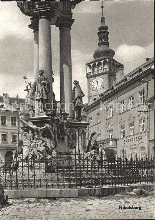 Nikolsburg Mikulov Suedmaehren Dreifaltigkeitssaeule