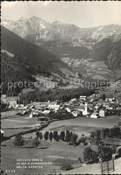 Doellach Kaernten Gesamtansicht mit Alpenpanorama Glocknerstrasse Muelltal