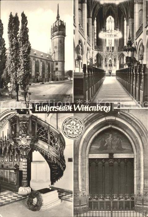 Wittenberg Lutherstadt Schlosskirche Thesentuer Luthers Grab