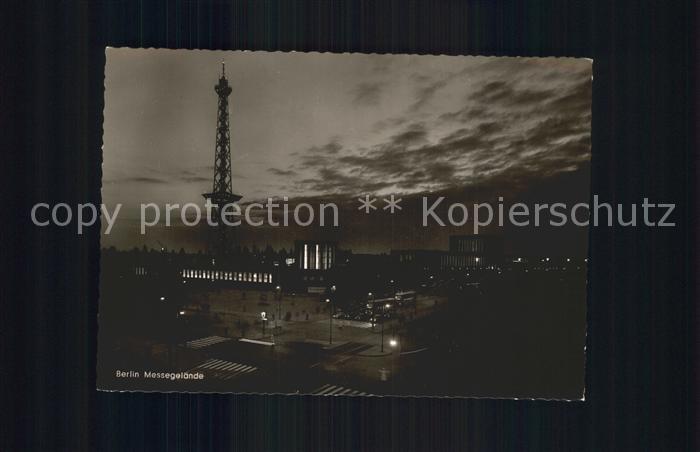 BERLIN  CITY Messegelaende bei Nacht