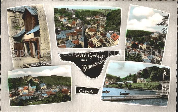 Blankenheim Eifel Quelle der Ahr Gesamtansicht Burg