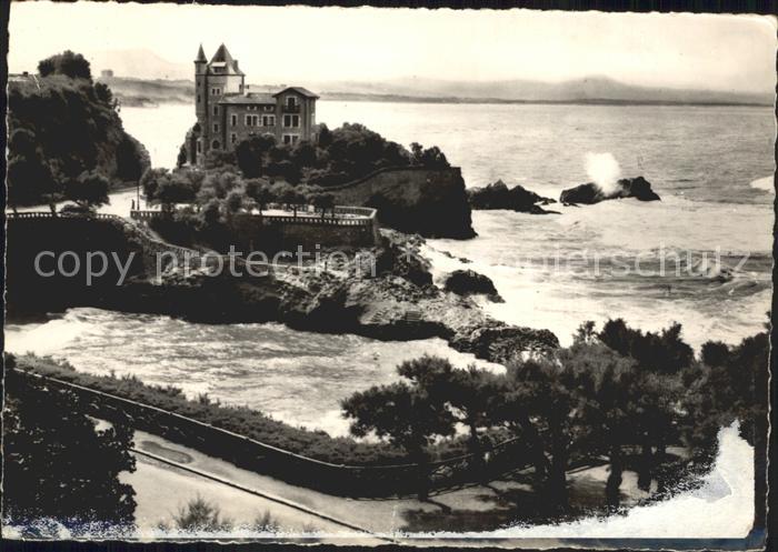 Biarritz Pyrenees Atlantiques Villa Belza in der Brandung