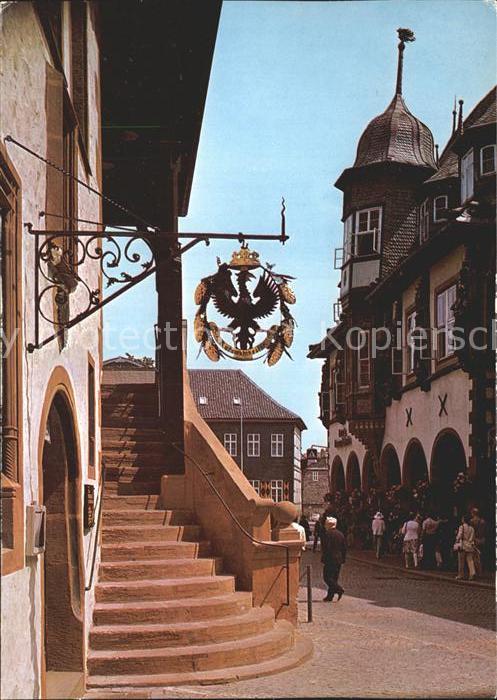 GOSLAR Harz Niedersachsen Ratskellereingang Aufgang zum Huldigungssaal
