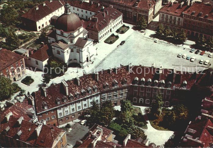 Warschau Masowien Fliegeraufnahme Rynek Nowego Miasta