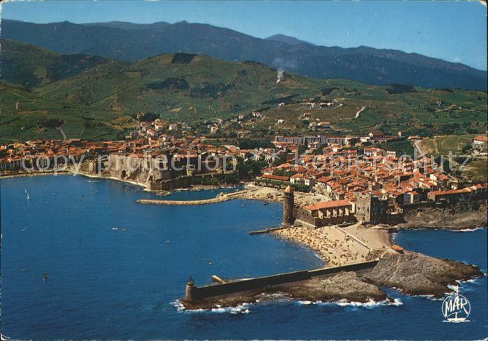 Collioure Fliegeraufnahme