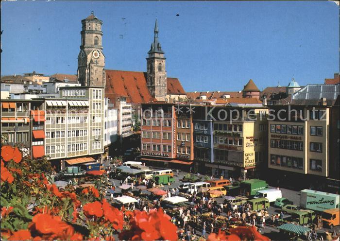 STUTTGART  CITY Marktplatz Stiftskirche