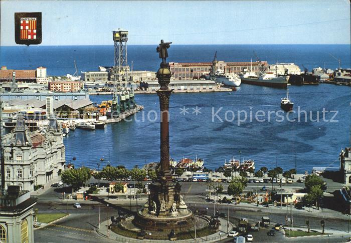 Barcelona Cataluna Kolumbusdenkmal Hafen