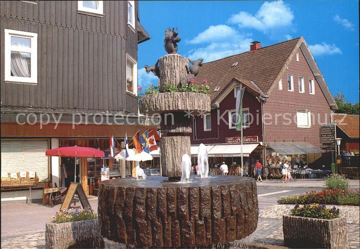 Braunlage Harz Eichhoernchen- Brunnen