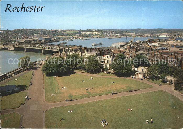 Rochester UK Fliegeraufnahme Rochester Castle