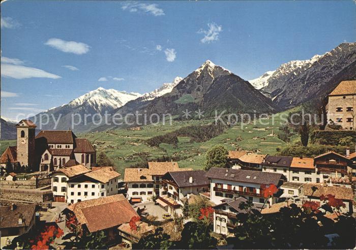 Schenna Meran Schneeberge der Texelguppe