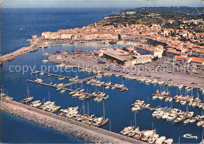Saint Tropez Var Hafen Fliegeraufnahme