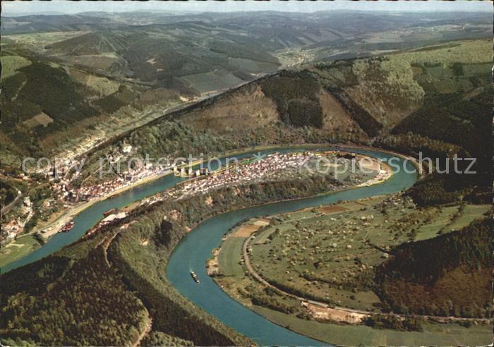 Hirschhorn Neckar Fliegeraufnahme Neckarschleife