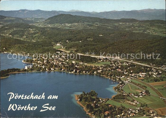 Poertschach Woerthersee Fliegeraufnahme