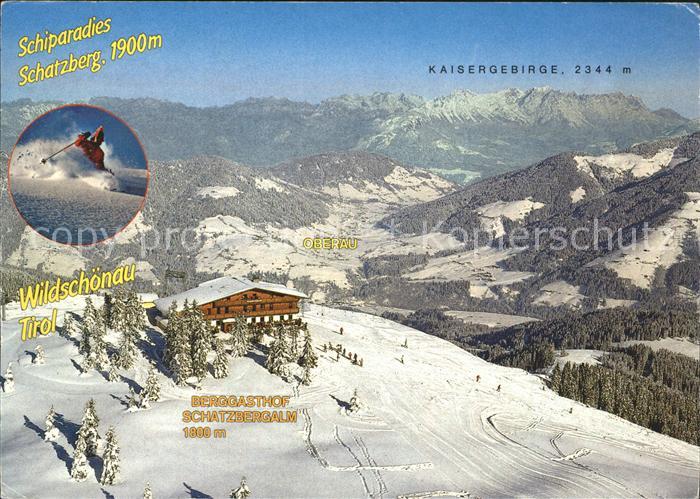 Thierbach Wildschoenau Kaisergebirge Berggasthof Schatzbergalm