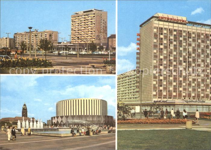 DRESDEN Elbe Pirnaischer Platz Prager Strasse Kino Interhotel Newa