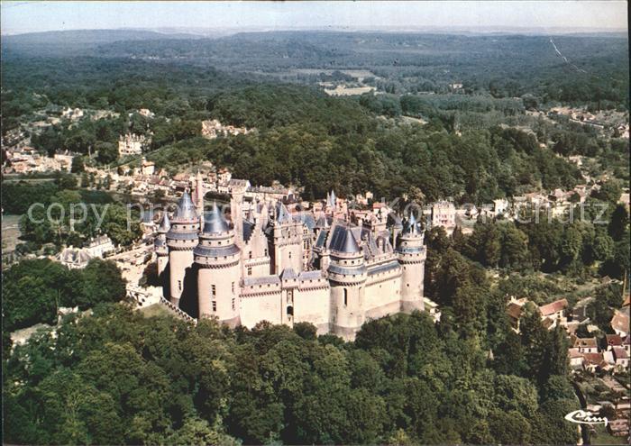 Pierrefonds Oise Le Chateau View aerienne