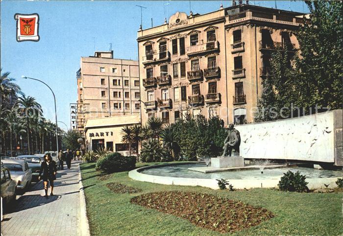 Valencia Valenciana Avda Jose Antonio Monumento al Maestro Serrano