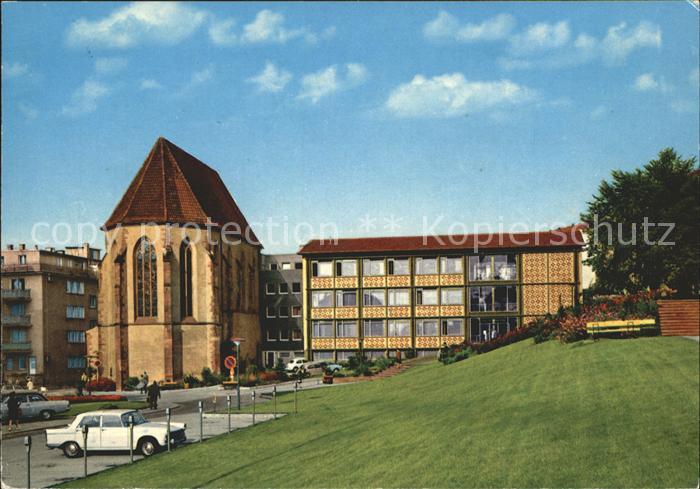 Pforzheim Blumenhofanlage mit Barfuesserkirche