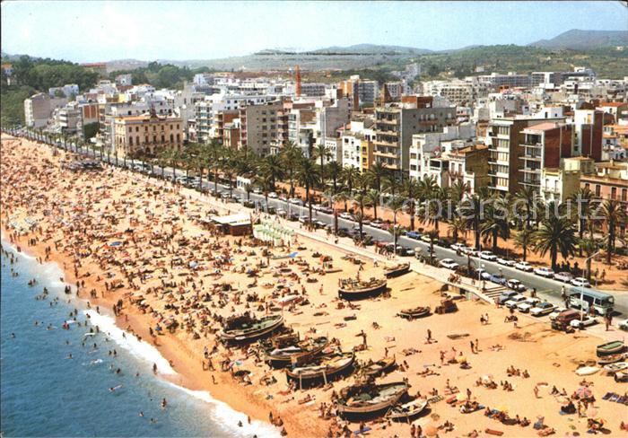 Lloret de Mar Vista aerea del paseo de mosen Cinto Verdaguer