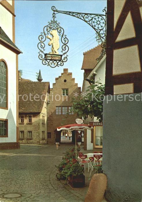 Erbach Odenwald Im Staedtel Wirtshausschild Zum Baeren