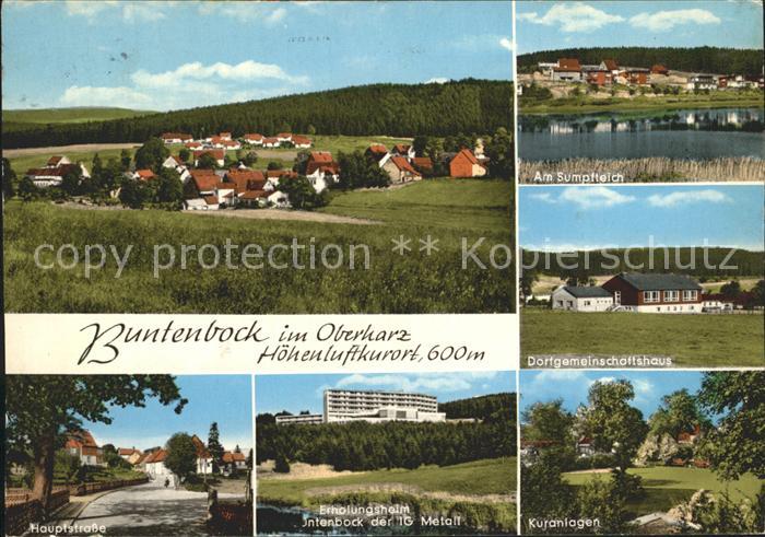 Buntenbock Panorama Sumpfteich Dorfgemeinschaftshaus Hauptstr Erholungsheim der