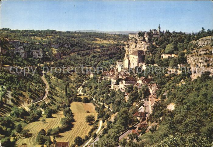 Rocamadour Vue generale aerienne