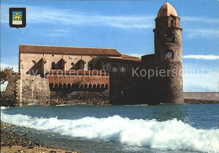 Collioure Port typique Catalan Vue sur le celebre