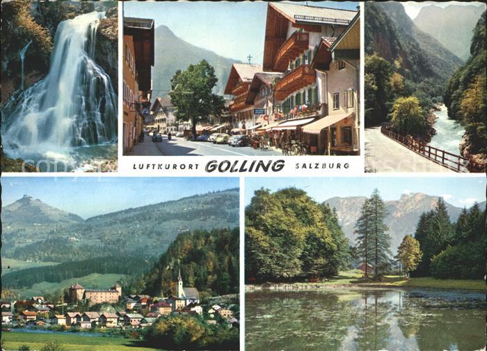 Golling Salzach Wallerfall Strassenbild Pass Lueg Gesamt mit Schmittenstein Egel