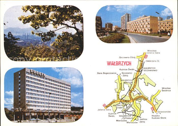 Walbrzych Waldenburg Widok ogolny Hotel Sudety Osiedle mieszkaniowe Piaskowa Gor