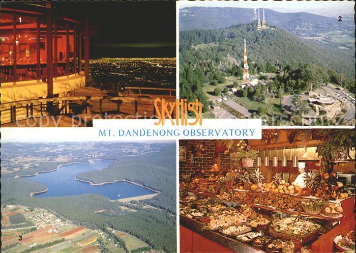 Dandenong Sky High Restaurant City Lights Aerial view of the Silvan Dam Deliciou