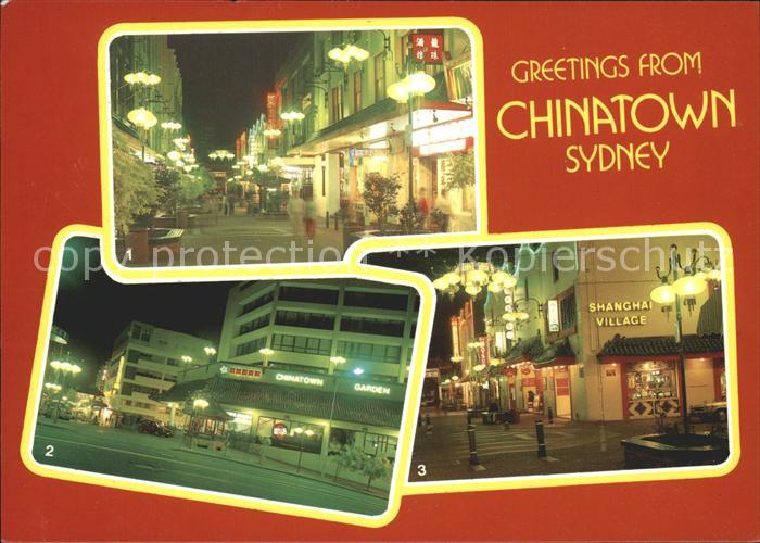 Sydney New South Wales Dixon Street Chinatown Gardens Intersection of Dixon and