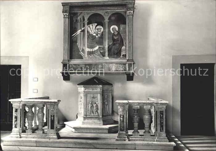 Cortona Fonte Battesimale die Nuccio e Annunciazione del Beato Angelico