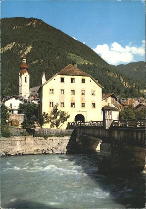 Oberinntal Pfunds Stuben Holzbruecke