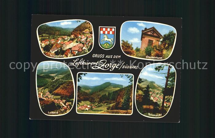 Zorge Teilansicht Glockenturm Fliegeraufnahme Panorama