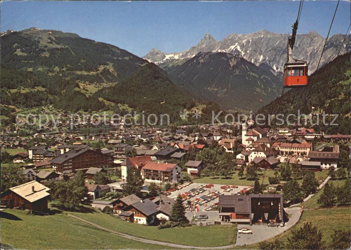 Tschagguns Vorarlberg mit Hochjochbahn Zimba und Golmer Joch